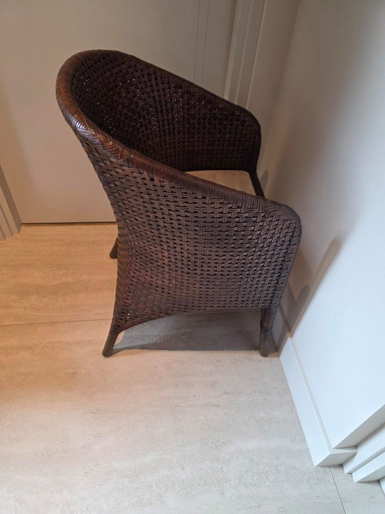 4 M Design Dark Brown Woven Leather Dining Chairs – M Desighn (photo 12 of 17)