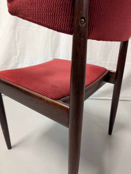 Image 1 of 6 A.W.A. Mid Century Dutch Design Kuhhorn Esszimmerstühle