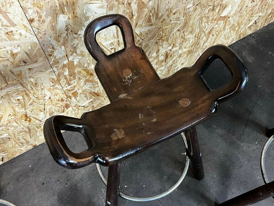 Image 1 of 4x 50's 60's Bar Stools Tabouret de bar Attributed Carl Malmsten Sweden Design