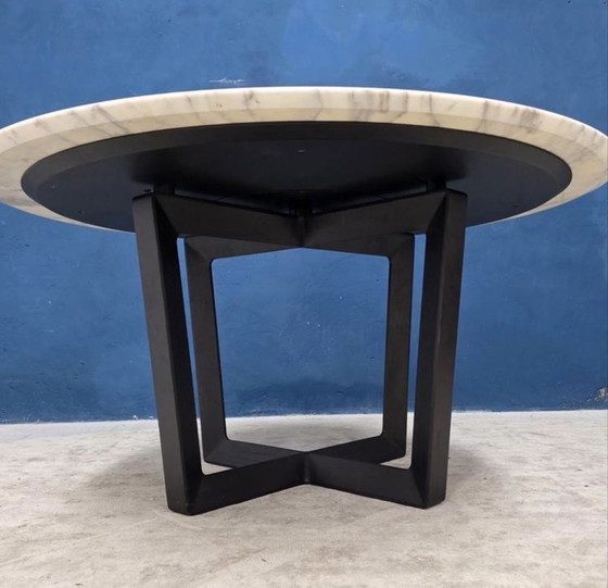 Image 1 of Poltrona Frau “Bolero” dining table Calacatta Oro Marnle matt finish