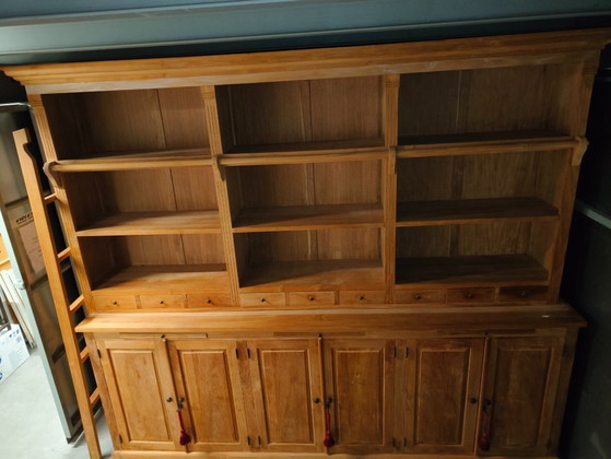 Image 1 of Authentieke eikenhouten boekenkast