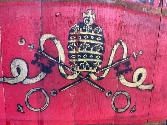 Decorazione da parete Chateauneuf Du Pape, anni '50 – Decorazioni murali, Metal, Wood (photo 3 of 7)