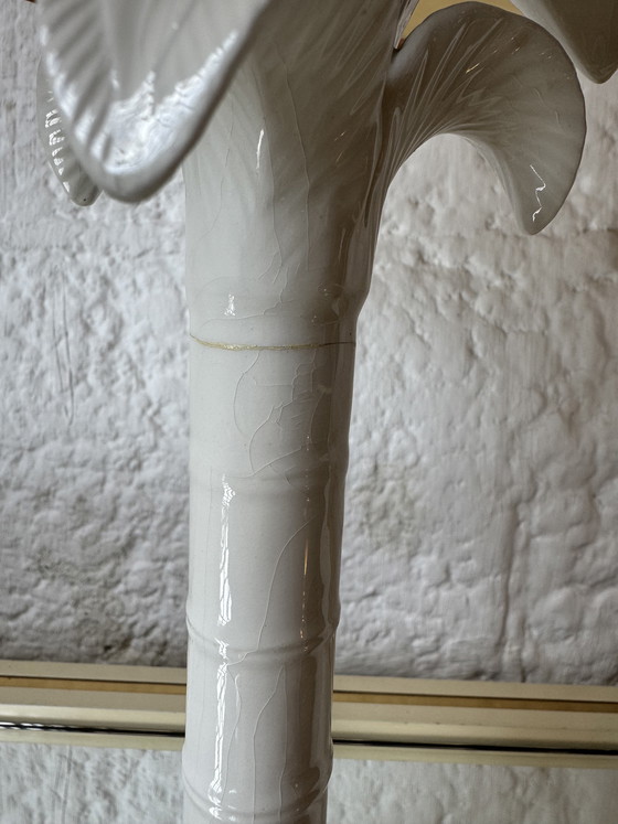 Image 1 of Tommaso Barbi ceramic palm tree lamp, 1960s