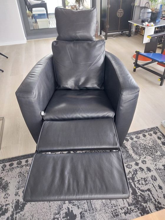 Image 1 of Fsm Sesam Relax Sessel Schwarz Leder