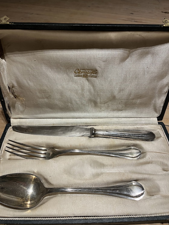 Image 1 of Christofle zilver bestek in originele doos