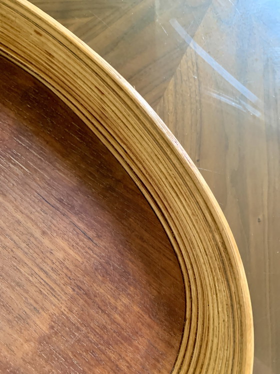 Grande Vassoio Vintage Ovale in Legno Curvato – Manici Ergonomici in Teak - Scandinavo – Oggetti decorativi (photo 13 of 15)