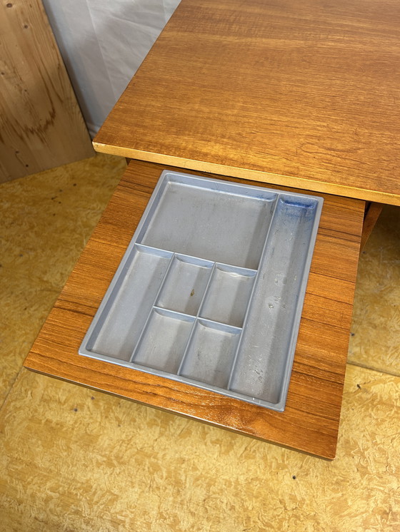 Image 1 of Mid-Century Retro Vintage Teak Desk – 1960s Danish Design  