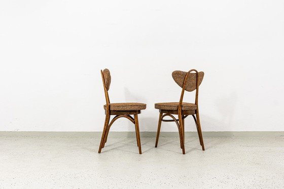 Image 1 of Satz von 6 Esszimmerstühlen Nr. 124 von H&J Kurmanowicz, Polen, 1950er Jahre