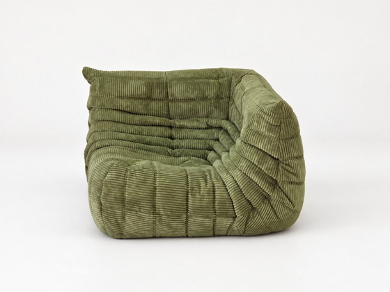 Michel Ducaroy for Ligne Roset Divano Angolare Togo Olive – Divani angolari, Tessile, Velluto (photo 2 of 13)