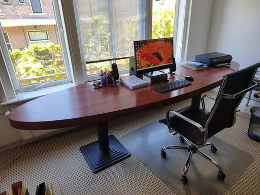 * Oval table or desk for study, office, or hospitality *