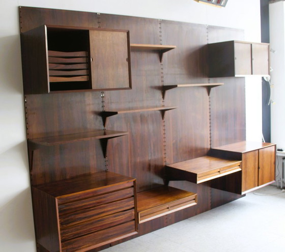 Mueble de pared en palisandro, de Poul Cadovius para Cado, Dinamarca. – Estanterías de pared, Wood (photo 3 of 17)