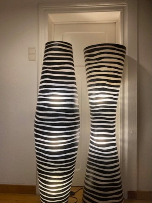 Zebra lampen 2 stuks