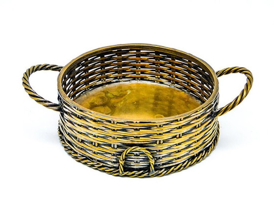 Early 20th Century Bottle Stand From Kölner Werkstätte – Table accessories, Metal, Brass (photo 12 of 14)