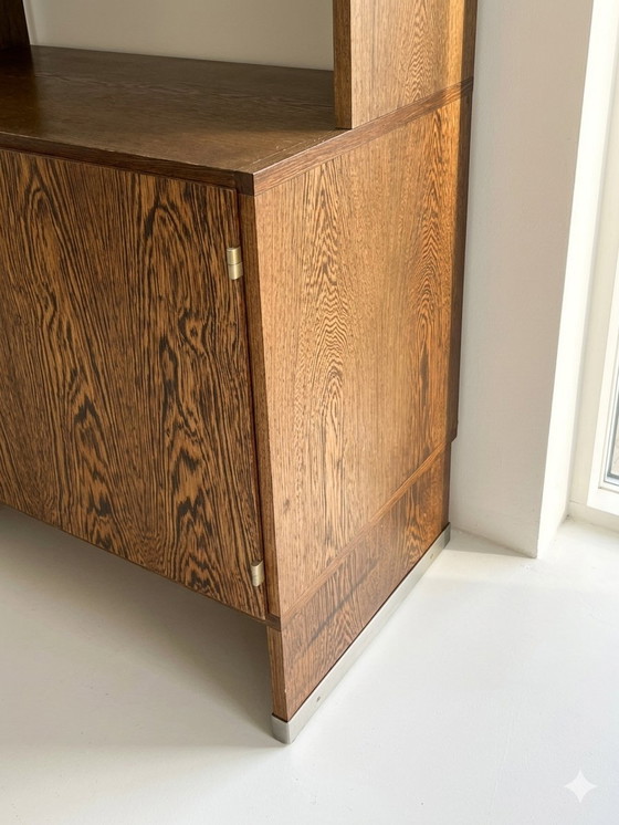 Image 1 of Vintage Pastoe modulair wengehouten wandmeubel 