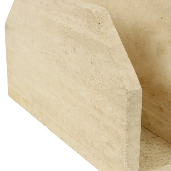 Vintage Magazine Rack Travertine Natural Stone Seventies (photo 7 of 22)