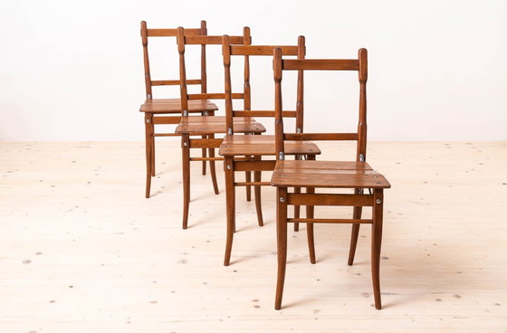 Image 1 of Set of 8 Dining / Inn Chairs, Valentin Jadrníček, Early 20th Century