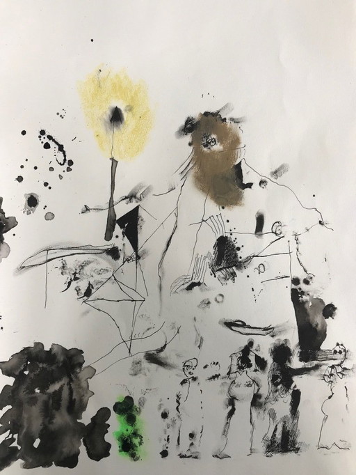 Jef Diederen, gouache 1999