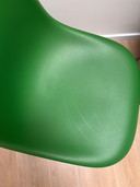 1 X Vitra Eames Plastic Side DSR RE Chair - Green And Black Legs