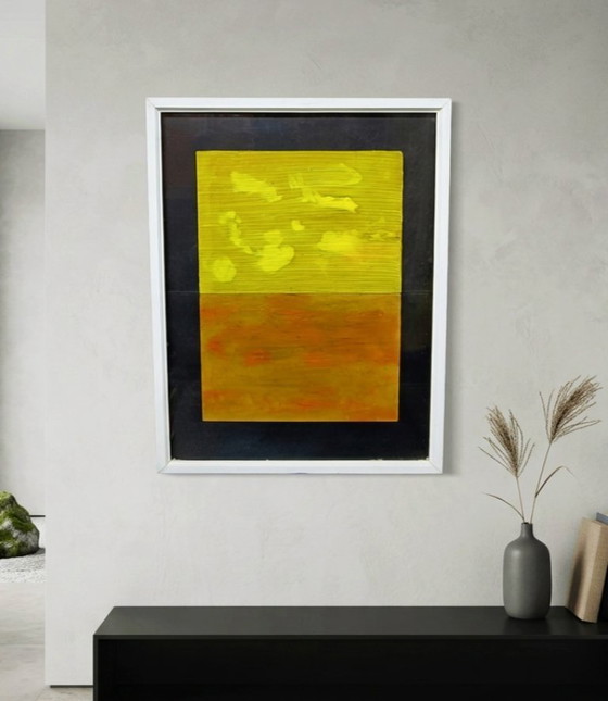 Image 1 of Oil painting on panel, 1990s, Italy, “Zenithal Light”