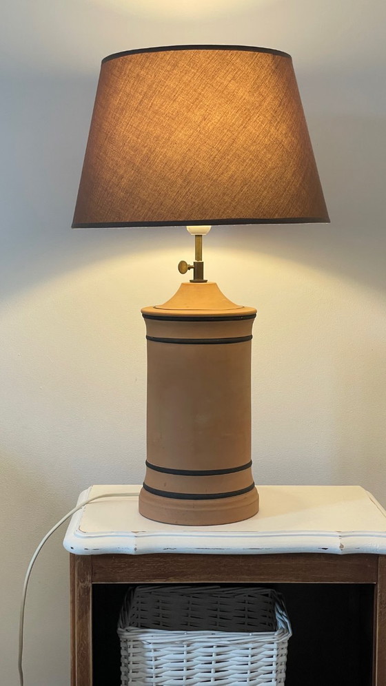 Image 1 of Vintage CHANEL-style terracotta lamp
