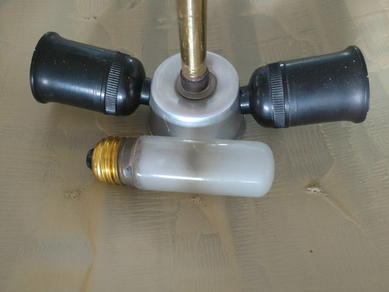 Image 1 of Vintage 50s/60s Scandinavian (style) large glass ceiling light