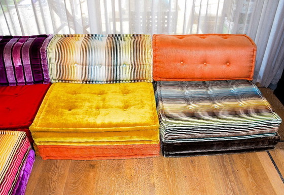 Image 1 of Sofá Roche Bobois Mah Jong composición de alta costura de 11 piezas