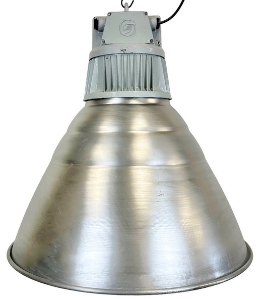 Large Industrial Aluminium Pendant Light from Elektrosvit, 1960s
