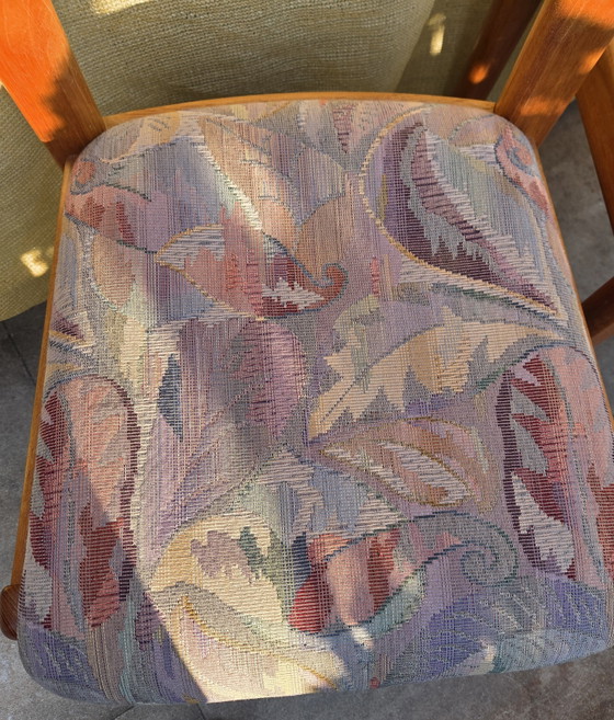 Image 1 of 6 Deense teakhouten design eetstoelen -