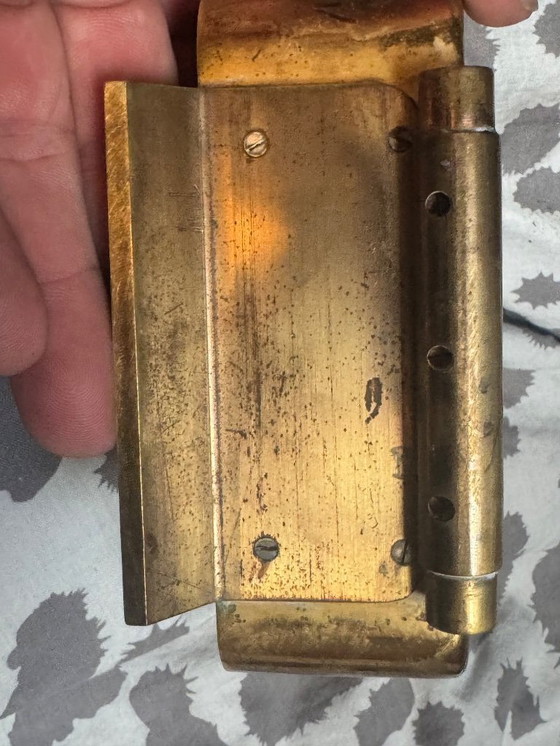 Image 1 of Beautiful heavy oriental brass clock