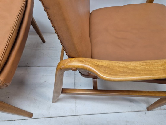 Image 1 of Coppia di poltrone scandinave attribuite ad Axel Larsson, circa 1960.