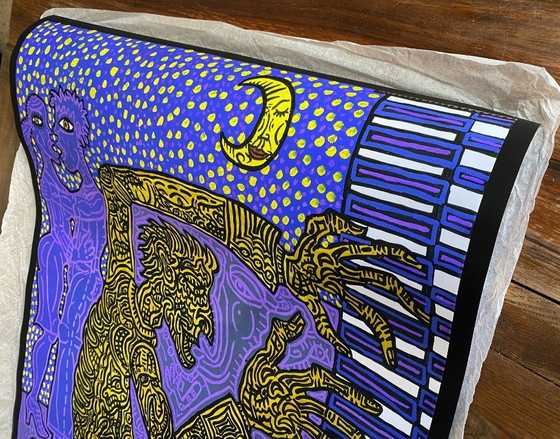 Image 1 of El pianista - Robert Combas - 1989 - Póster 70 x 100 cm
