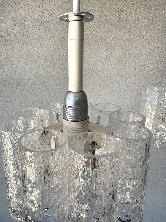 Vintage Doria Cascade Lamp – Hanglampen, Glass, Metal (photo 10 of 12)
