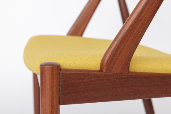 Image 1 of Kai Kristiansen Model 31 Chair, Schou Andersen 1960s, Danish Teak Dining Chair, Restored Upholstered, Mid Century Modern