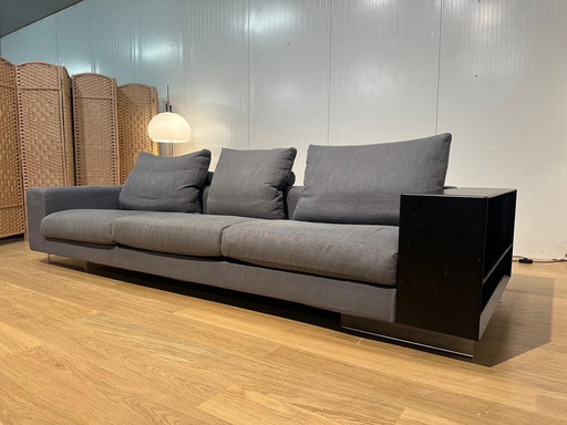 ZGAN Flexform Lightpiece 4-Zits Bank Grijsblauw 