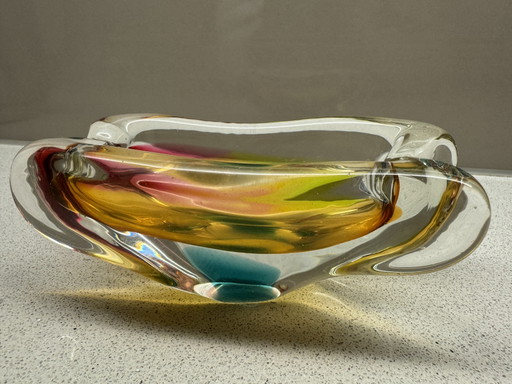 Objet d'art en cristal de Bohême Josef Rozínek - vintage