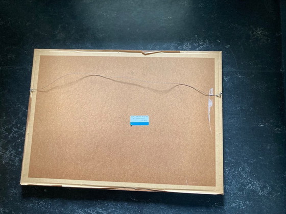 Image 1 of Grabado en madera de Ichiro Fukushima: Cuando sopla el viento del noroeste.