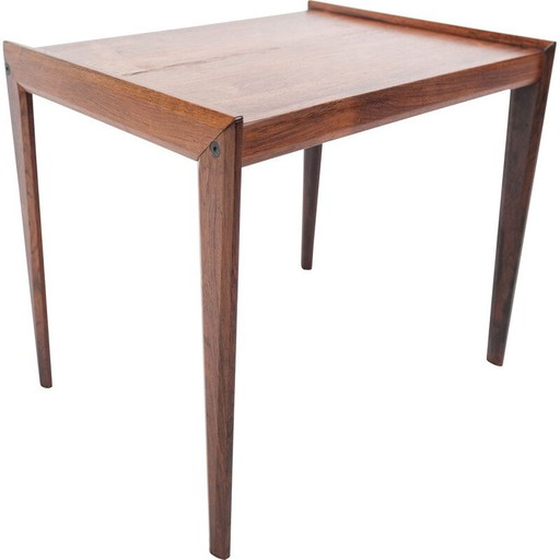 Table d'appoint danoise vintage en bois de rose, années 1960