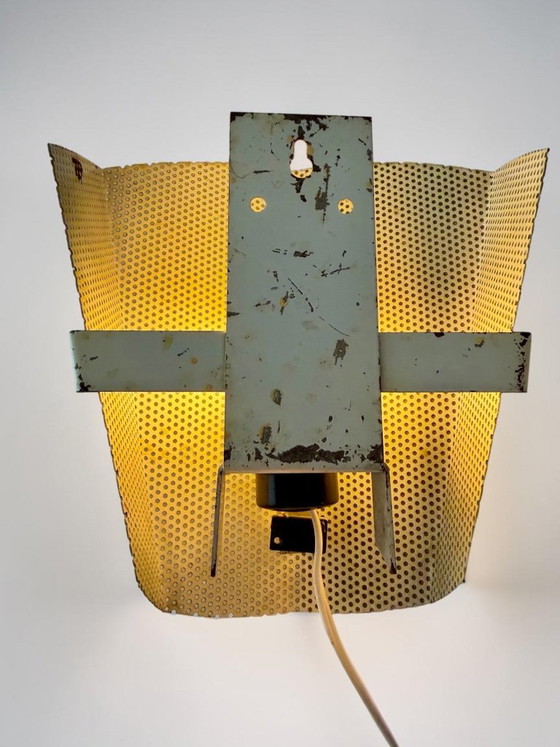 Rare set of 3 Perfolux Wall lights – Hiemstra & Evenblij, 1954 – Metal (photo 8 of 22)