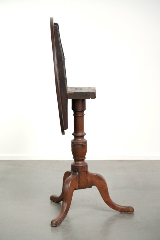 Leuke antieke Engelse tilttop tafel met zeer mooie kleuren en een prachtig patina – Bijzettafels, Wood (photo 5 of 10)