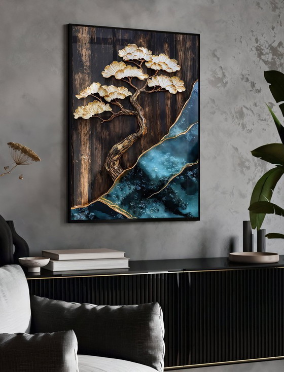 Image 1 of Acrylic Glass Artwork | 200x140 cm | Depthwave #2 (Ori, 1983)