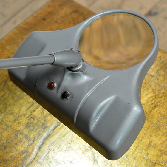 Image 1 of Dazor Desk Lamp With Magnifying Glass, 1950s