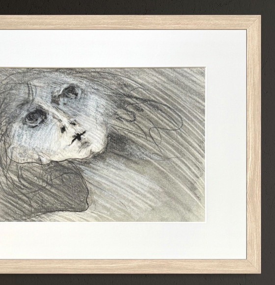 Image 1 of Robert Detheux - Portrait surréaliste - vendu encadré 