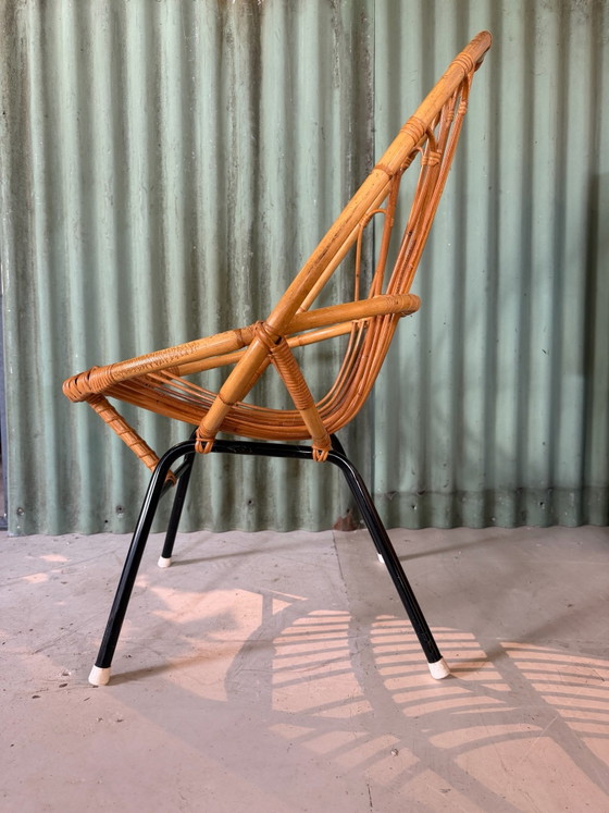 Poltrona in Rattan Rohé – Anni '60 – Poltrone, Metallo (photo 5 of 8)