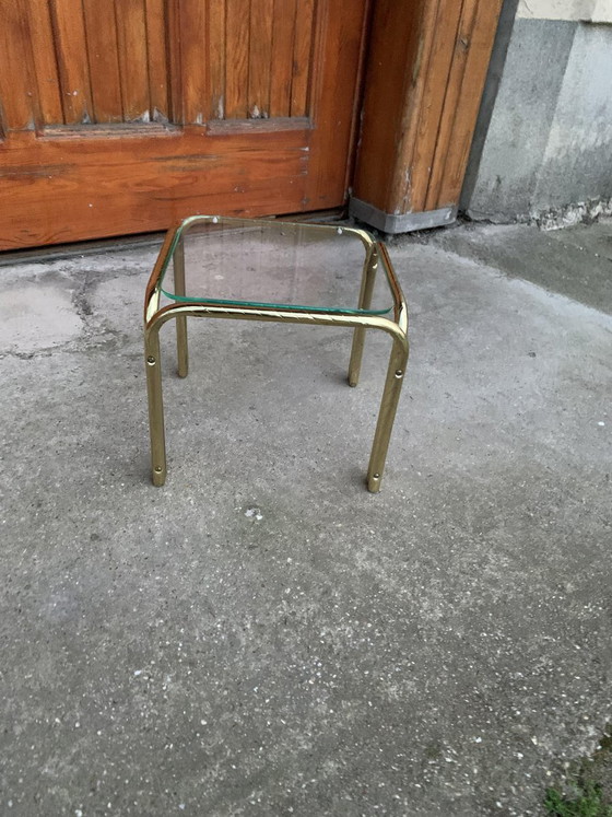 Vintage Brass Coffee Table, 1970s – Coffee table books, Glass (photo 6 of 6)