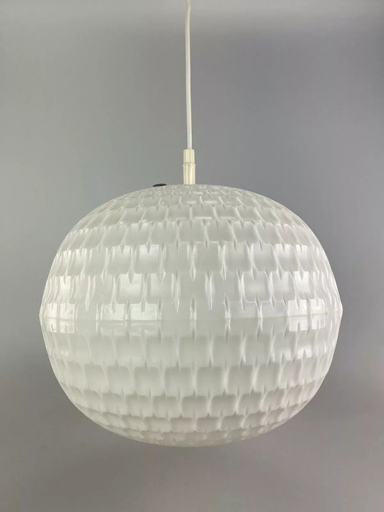 Image 1 of Lampada da soffitto a nido d'ape in plastica Erco anni '60-'70, design spaziale