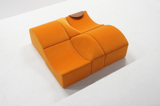 Divano modulare Asmara di Bernard Govin per Ligne Roset, set da 6