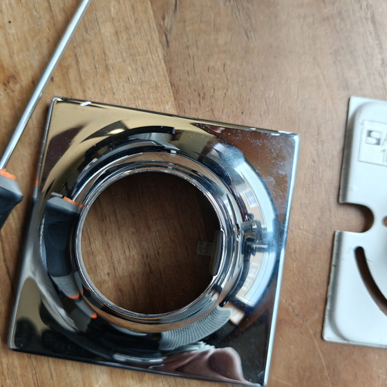 Image 1 of Set of 6 Large Staff Leuchten Chrome Wall Lamps – Space Age Design, Germany 1970s