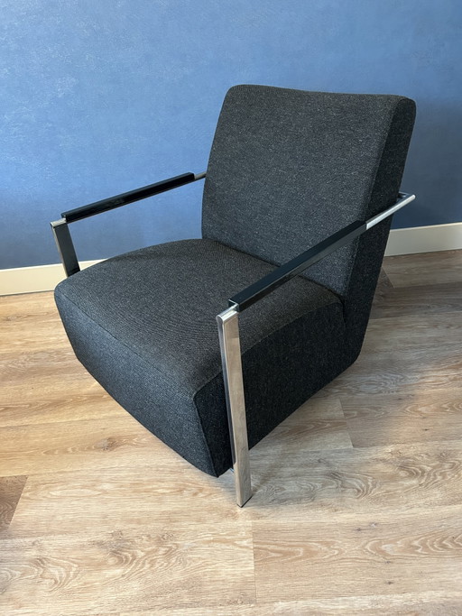 Due sedie identiche di design Harvink Alowa in ottime condizioni. – fauteuils, Metal, Textile (photo 2 of 5)