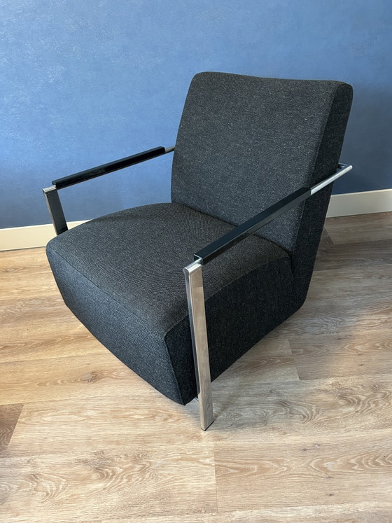 Two Identical Harvink Alowa Design Chairs in Very Good Condition – Armchairs, Metal, Textile (photo 2 of 5)