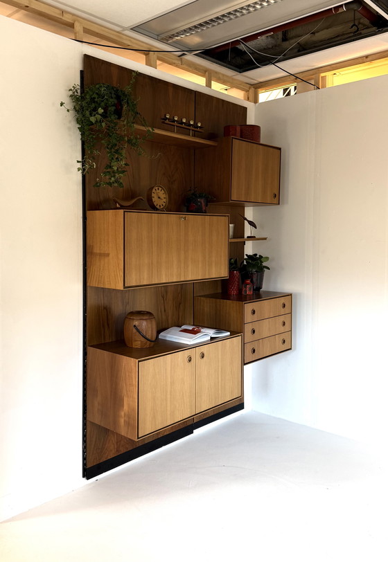 Image 1 of Vintage XL modular walnut wall system '80